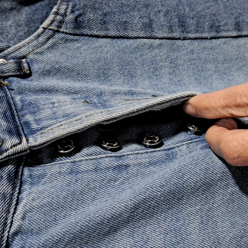 Two Panel Straight Raw Hem - Picture 4 of 8
